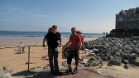 Hendaye. Grand Randonnee 10 (GR-10) ja Haute Route Pyrennean (HRP) aloituskohta.