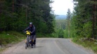 Cykelspåret Haaparanasta Ystadiin oli noin 10% hiekkateitä.