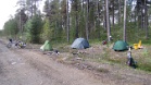 Leiriydyimme yhdessä Puolalaisten kanssa.